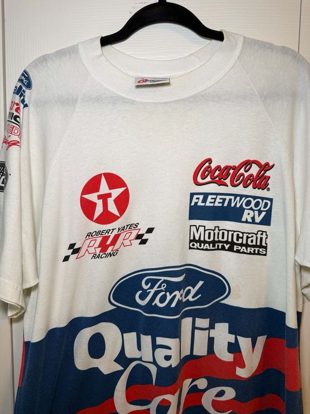 Vintage Competitors View Nascar 2000 Ford Quality Care Racing T-Shirt Size Large